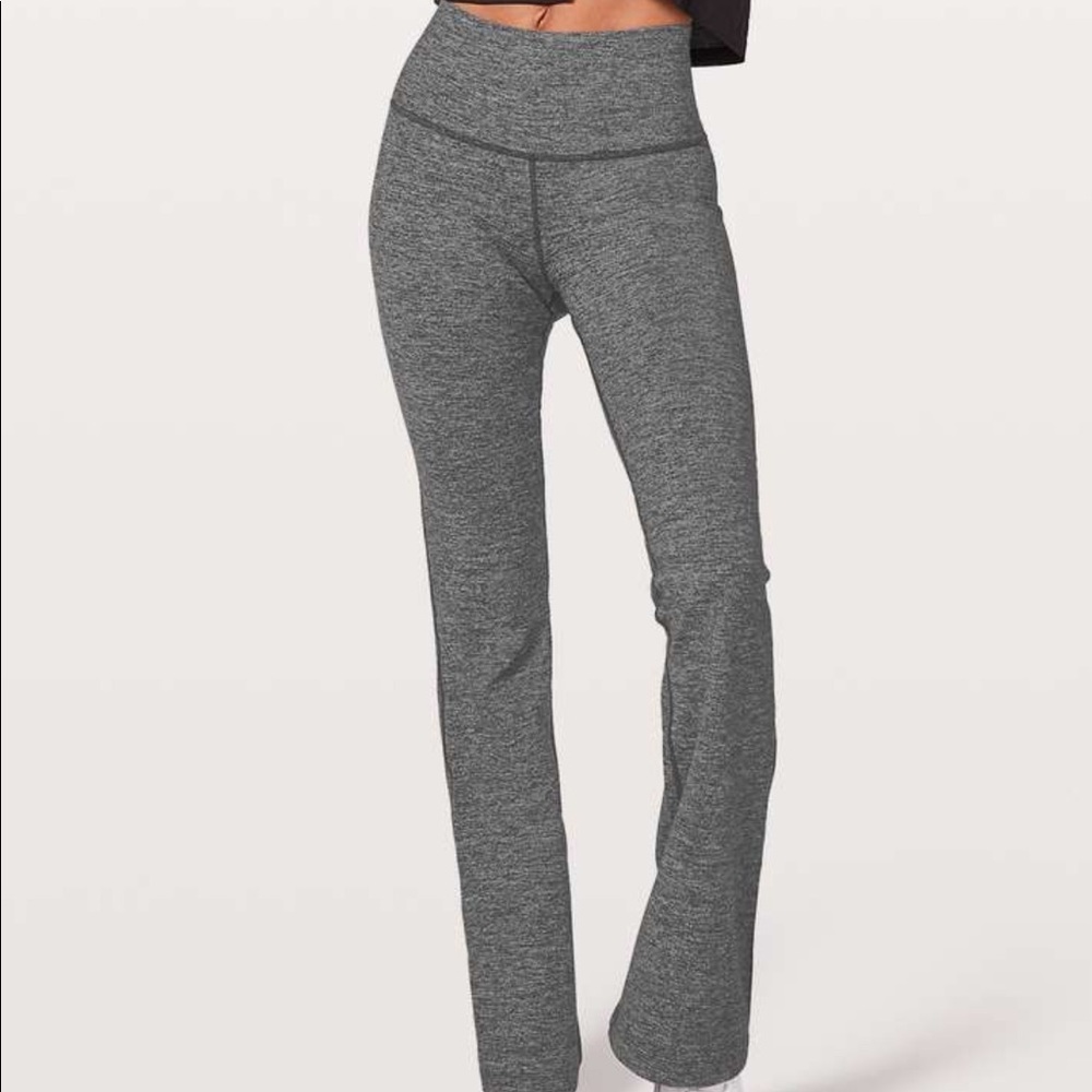 Lululemon Throwback Pant in Heathered Black